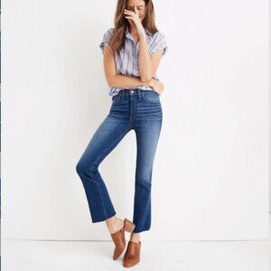 Madewell Petite Cali Demi-Boot Jeans in Marco Wash Size 24P